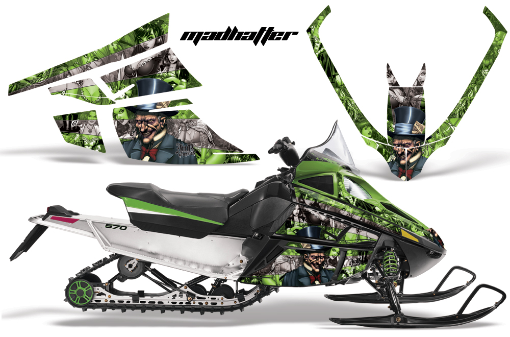 Arctic Cat F Series Graphics Kits Madhatter Green